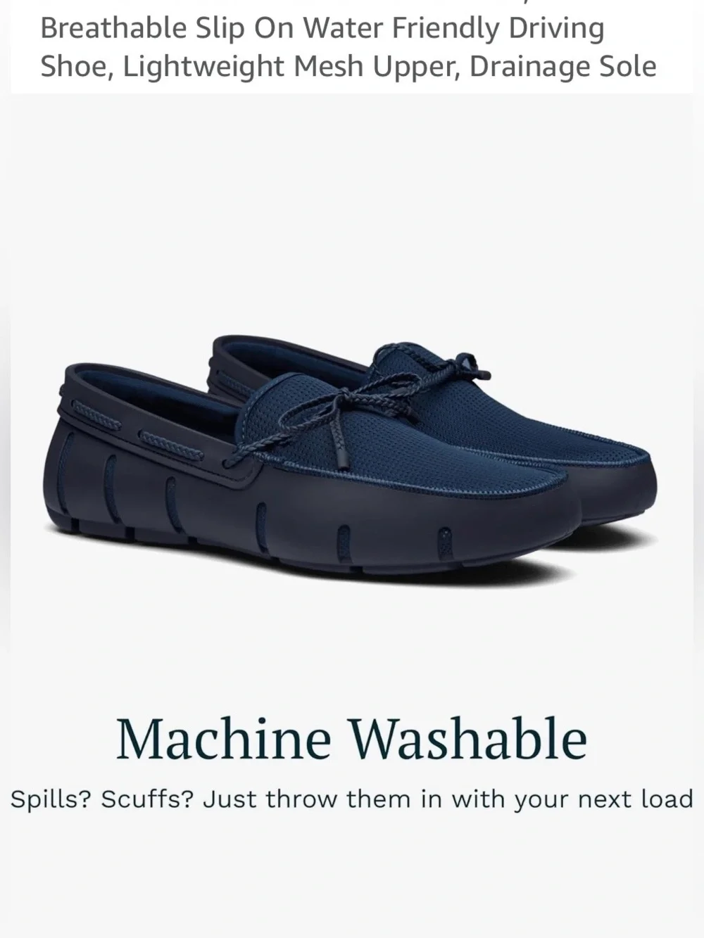 Swims Navy Traction Drainage Sole Water Loafers Boat Shoes Men’s 9
